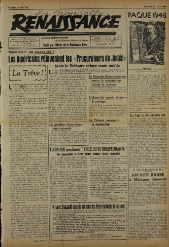 La Nouvelle Renaissance  N°145 (23 avr. 1948)